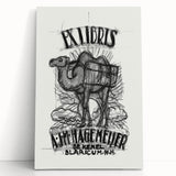 Ex Libris Camel Design | Unique Modern Art Print by Leo Gestel
