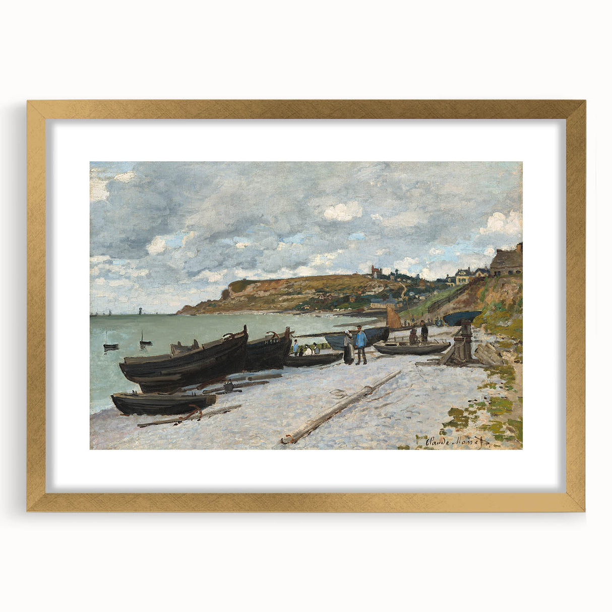 Claude Monet Coastal Wall Art - Sainte-Adresse Impressionist Painting