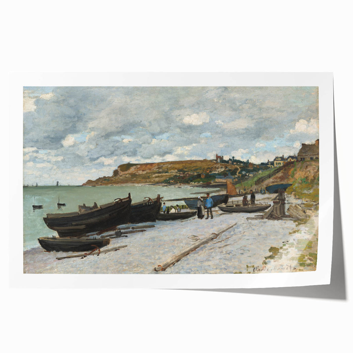 Claude Monet Coastal Wall Art - Sainte-Adresse Impressionist Painting