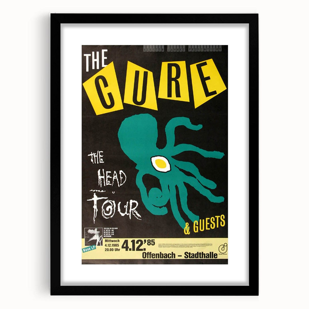 The Cure "The Head Tour" 1985 Poster – Vintage Concert Art