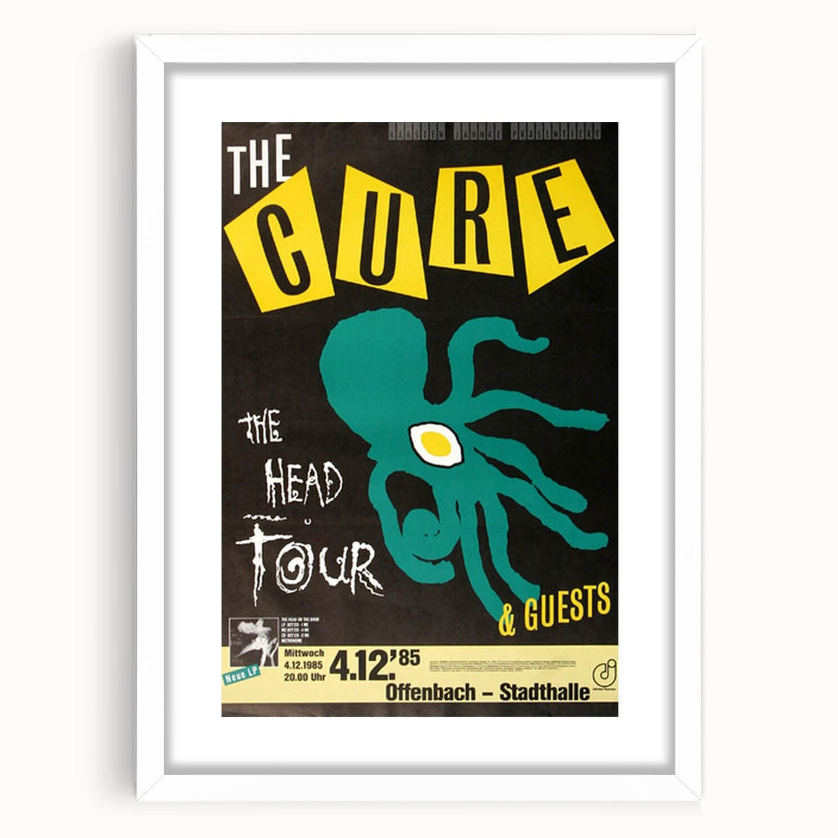 The Cure "The Head Tour" 1985 Poster – Vintage Concert Art