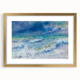 Impressionist Seascape Wall Art - Renoir's Ocean Waves Painting