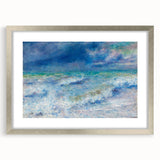 Impressionist Seascape Wall Art - Renoir's Ocean Waves Painting