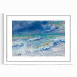 Impressionist Seascape Wall Art - Renoir's Ocean Waves Painting