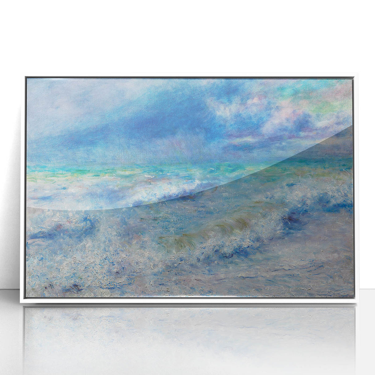 Impressionist Seascape Wall Art - Renoir's Ocean Waves Painting