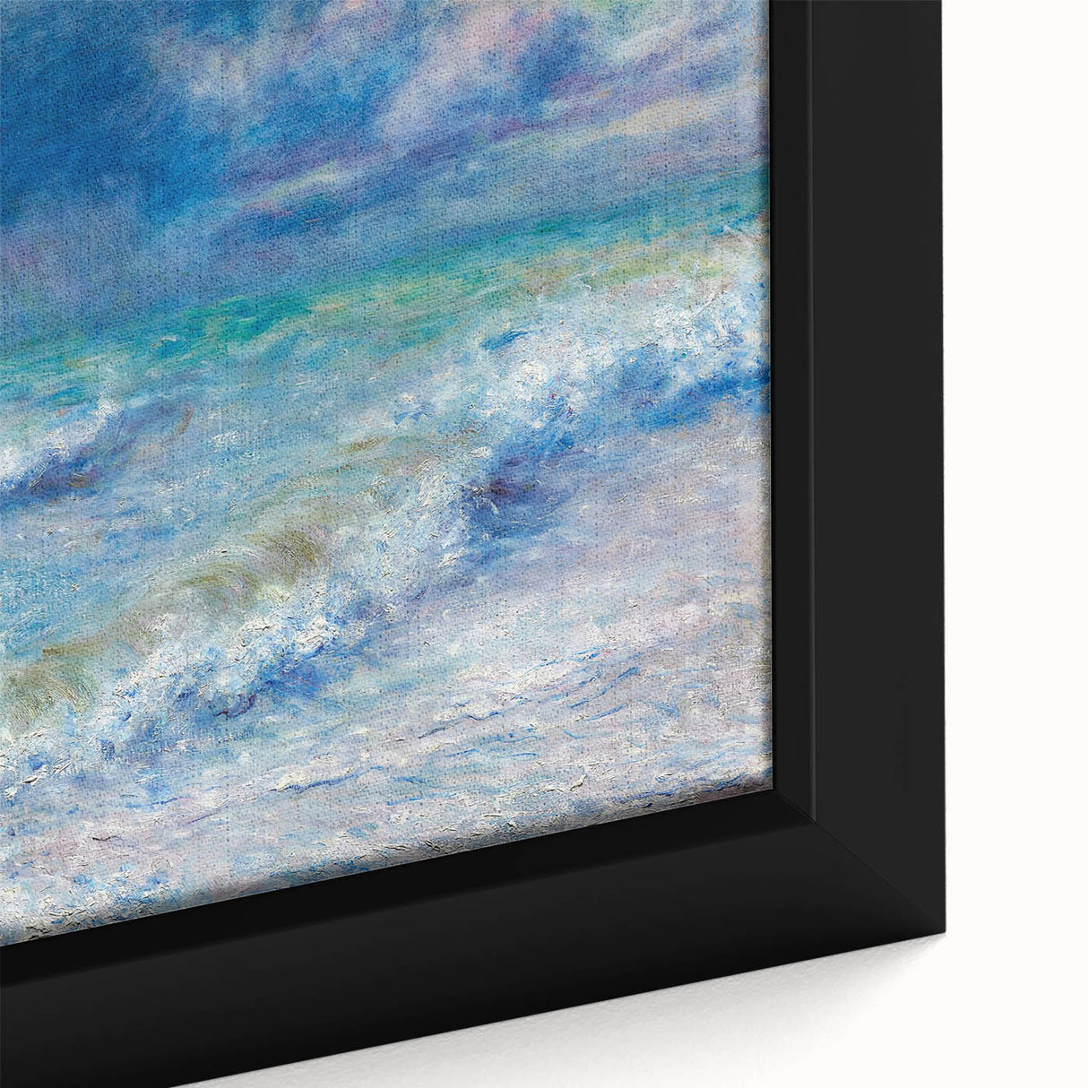 Impressionist Seascape Wall Art - Renoir's Ocean Waves Painting