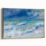 Impressionist Seascape Wall Art - Renoir's Ocean Waves Painting