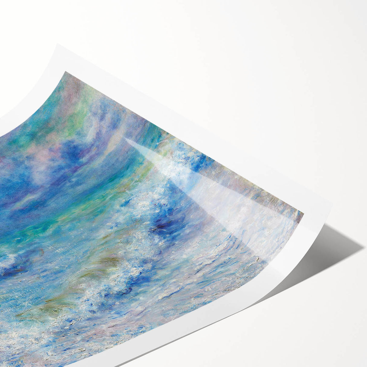 Impressionist Seascape Wall Art - Renoir's Ocean Waves Painting