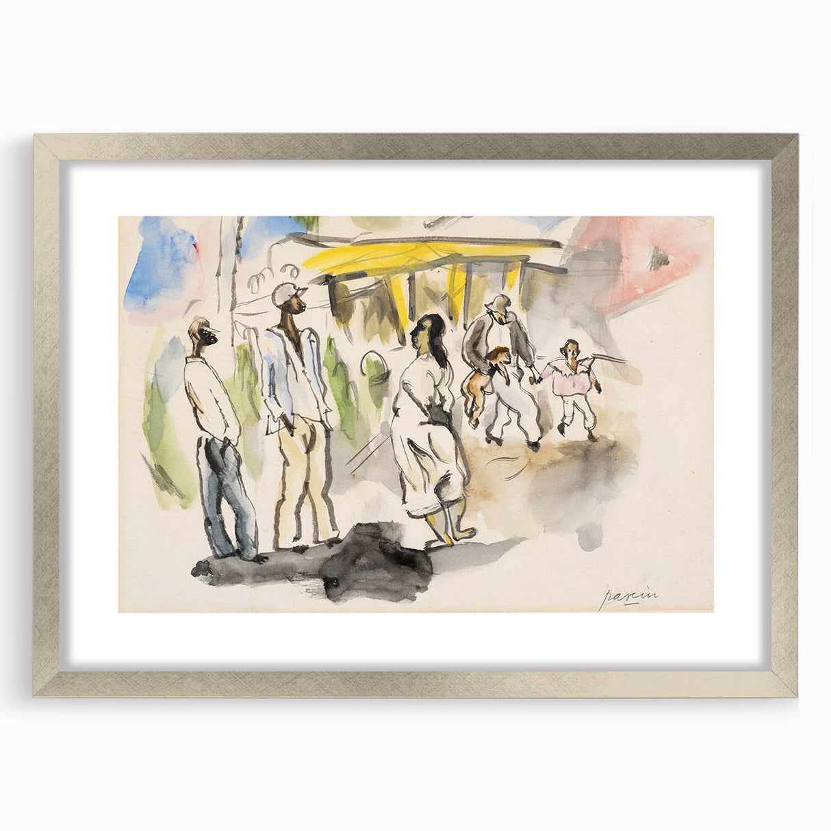 Modern Wall Art - Casual Street Scene | Lighthearted Social Decor