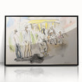 Modern Wall Art - Casual Street Scene | Lighthearted Social Decor