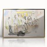 Modern Wall Art - Casual Street Scene | Lighthearted Social Decor