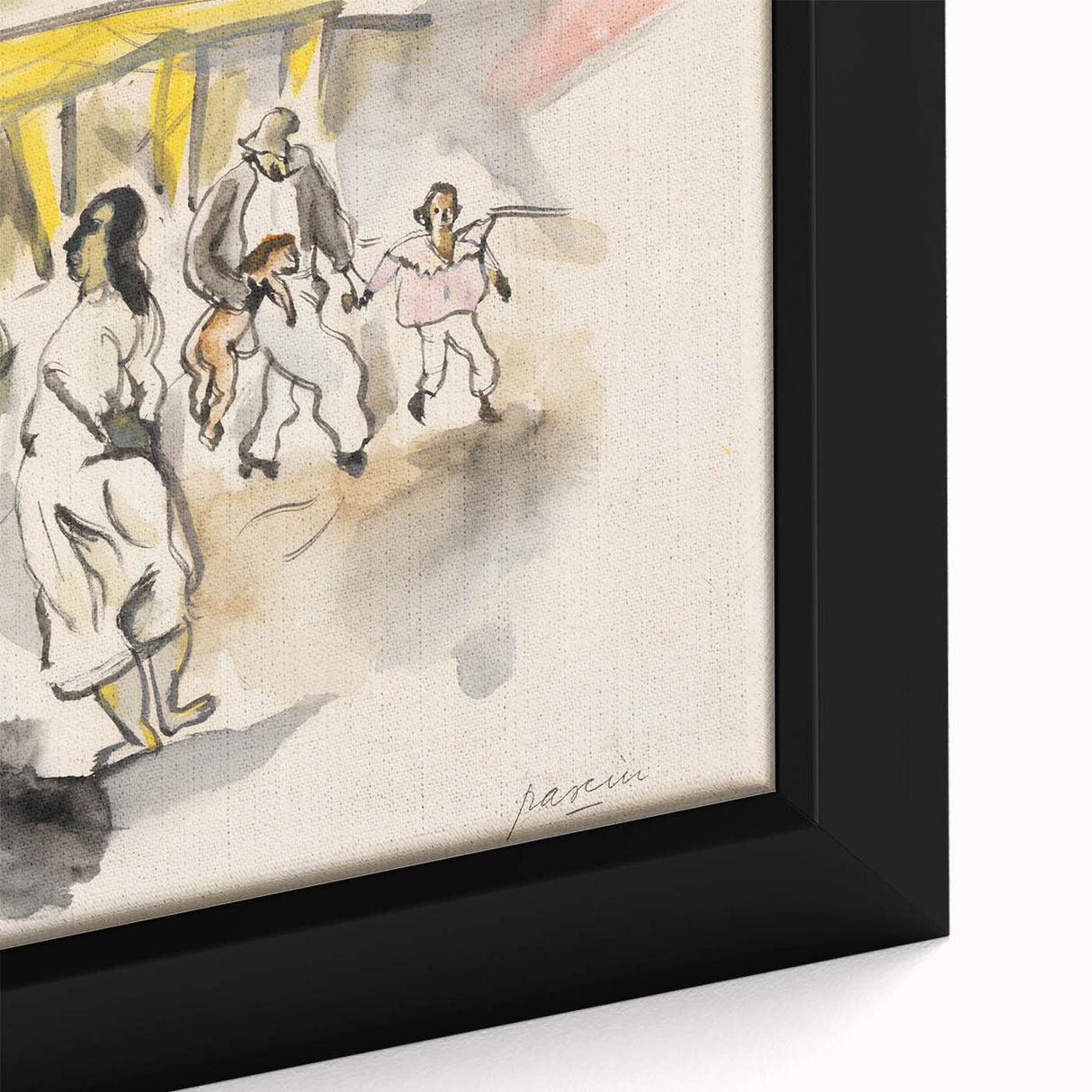 Modern Wall Art - Casual Street Scene | Lighthearted Social Decor