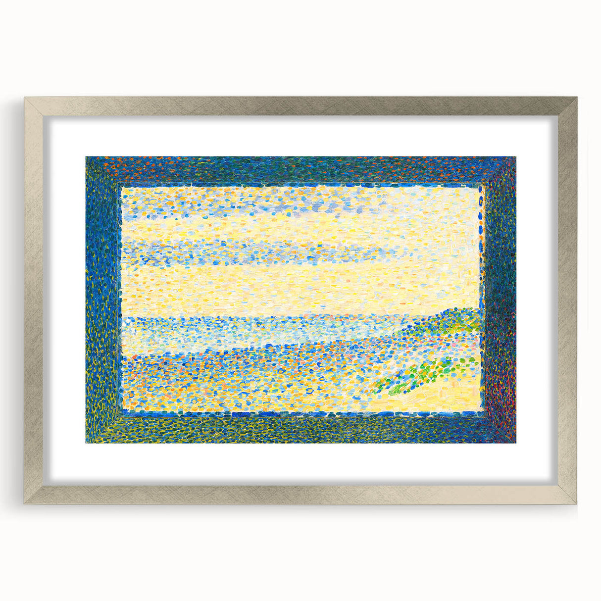 Pointillist Seascape Wall Art - Georges Seurat's Gravelines Scene