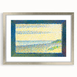 Pointillist Seascape Wall Art - Georges Seurat's Gravelines Scene