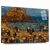 Impressionist Coastal Wall Art - Prendergast's St. Malo Seaside Scene