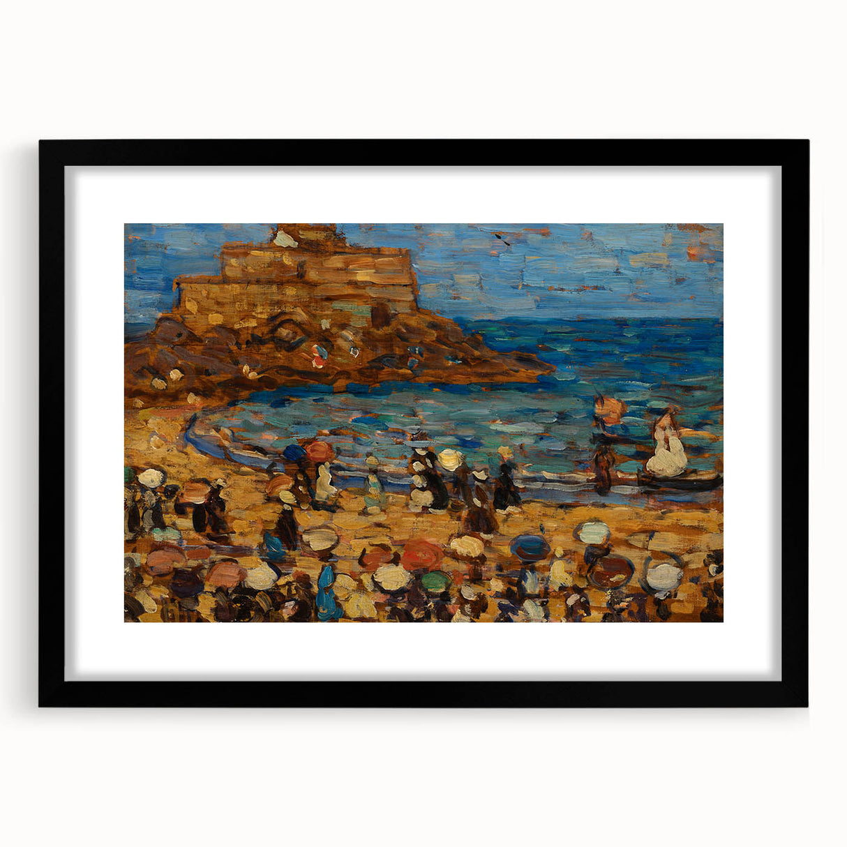 Impressionist Coastal Wall Art - Prendergast's St. Malo Seaside Scene