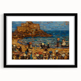 Impressionist Coastal Wall Art - Prendergast's St. Malo Seaside Scene
