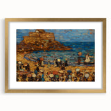 Impressionist Coastal Wall Art - Prendergast's St. Malo Seaside Scene