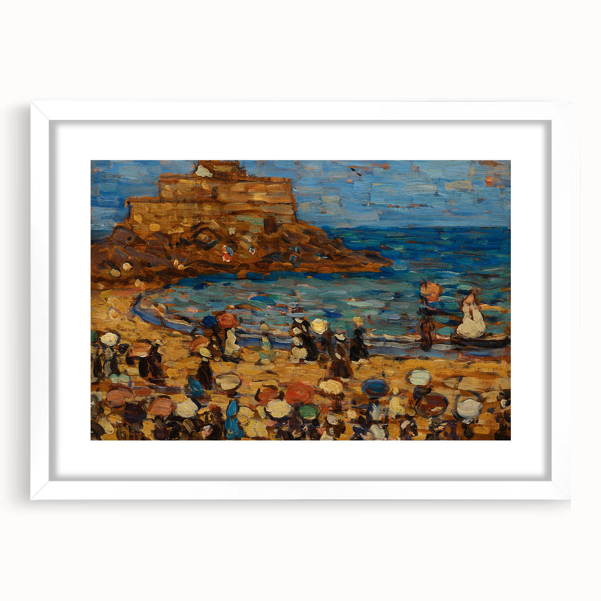 Impressionist Coastal Wall Art - Prendergast's St. Malo Seaside Scene
