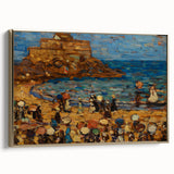 Impressionist Coastal Wall Art - Prendergast's St. Malo Seaside Scene