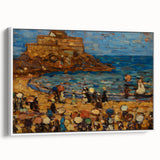Impressionist Coastal Wall Art - Prendergast's St. Malo Seaside Scene