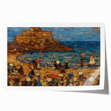 Impressionist Coastal Wall Art - Prendergast's St. Malo Seaside Scene