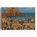 Impressionist Coastal Wall Art - Prendergast's St. Malo Seaside Scene