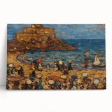 Impressionist Coastal Wall Art - Prendergast's St. Malo Seaside Scene
