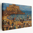 Impressionist Coastal Wall Art - Prendergast's St. Malo Seaside Scene