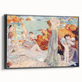 Modern Wall Art - Serene Beach Scene with Bathers | Coastal Decor