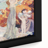 Modern Wall Art - Serene Beach Scene with Bathers | Coastal Decor