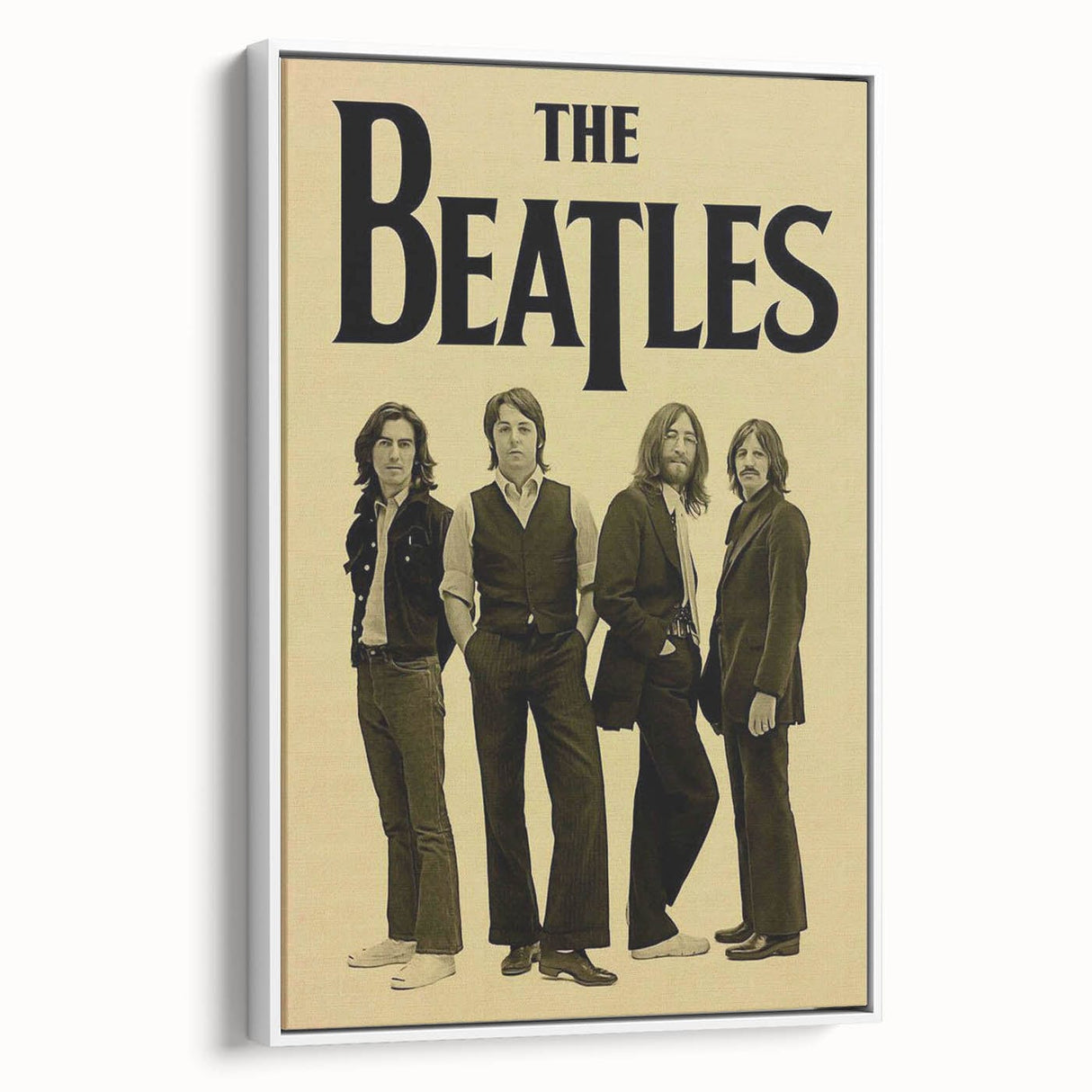 The Beatles Retro Wall Art - Vintage Music Poster, Classic Band Art
