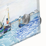 Modern Wall Art - Serene Marine Scene with Boats | Coastal Decor