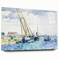 Modern Wall Art - Serene Marine Scene with Boats | Coastal Decor