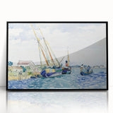 Modern Wall Art - Serene Marine Scene with Boats | Coastal Decor