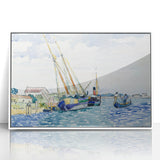 Modern Wall Art - Serene Marine Scene with Boats | Coastal Decor