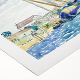 Modern Wall Art - Serene Marine Scene with Boats | Coastal Decor