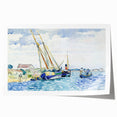 Modern Wall Art - Serene Marine Scene with Boats | Coastal Decor