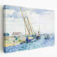 Modern Wall Art - Serene Marine Scene with Boats | Coastal Decor