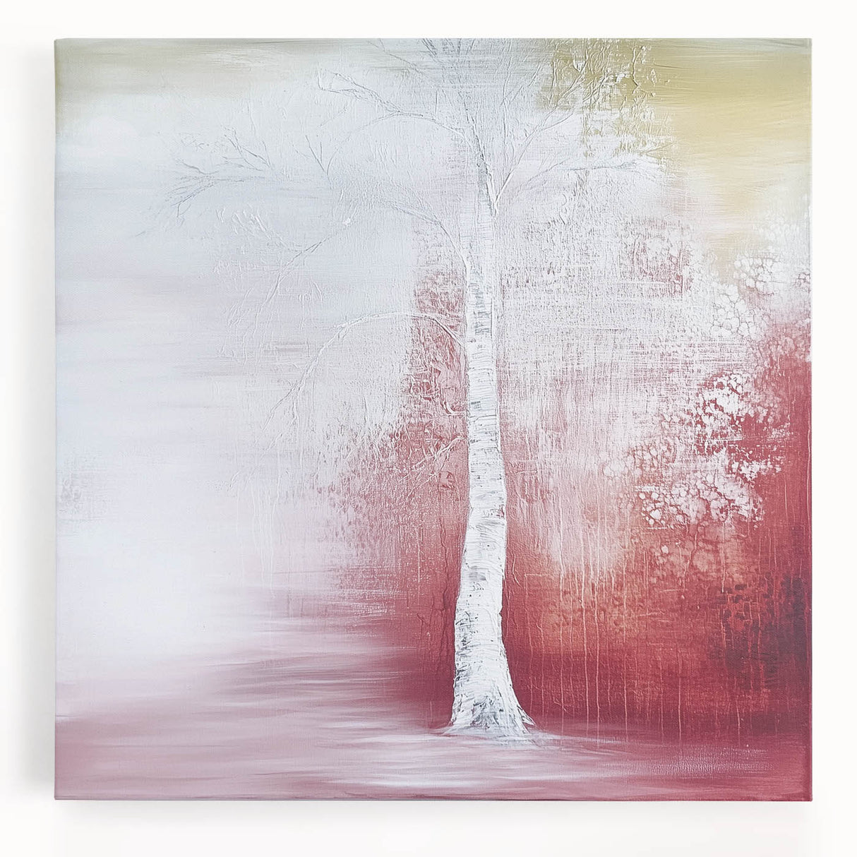 Contemporary Living Room Wall Art - Abstract Tree Canvas Print