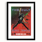 The Cult Sonic Temple Retro Poster Art – Vintage Rock Concert Print