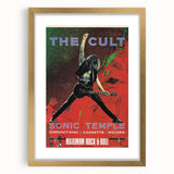 The Cult Sonic Temple Retro Poster Art – Vintage Rock Concert Print