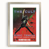 The Cult Sonic Temple Retro Poster Art – Vintage Rock Concert Print