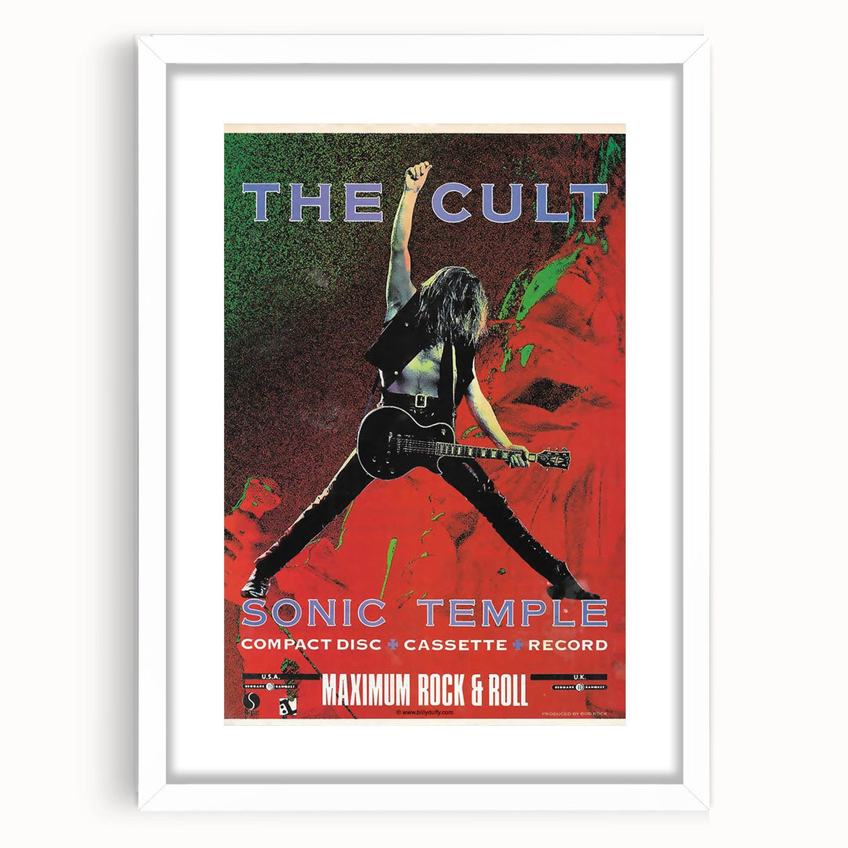 The Cult Sonic Temple Retro Poster Art – Vintage Rock Concert Print