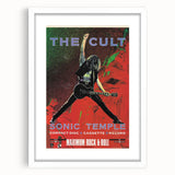 The Cult Sonic Temple Retro Poster Art – Vintage Rock Concert Print