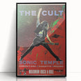The Cult Sonic Temple Retro Poster Art – Vintage Rock Concert Print
