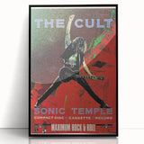 The Cult Sonic Temple Retro Poster Art – Vintage Rock Concert Print