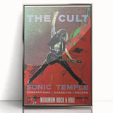 The Cult Sonic Temple Retro Poster Art – Vintage Rock Concert Print