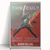 The Cult Sonic Temple Retro Poster Art – Vintage Rock Concert Print