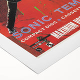 The Cult Sonic Temple Retro Poster Art – Vintage Rock Concert Print